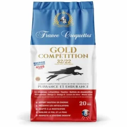 FRANCE CROQUETTES - Croquette pour chien adulte gold competition 32/22 – 20kg – très actif– france croquettes