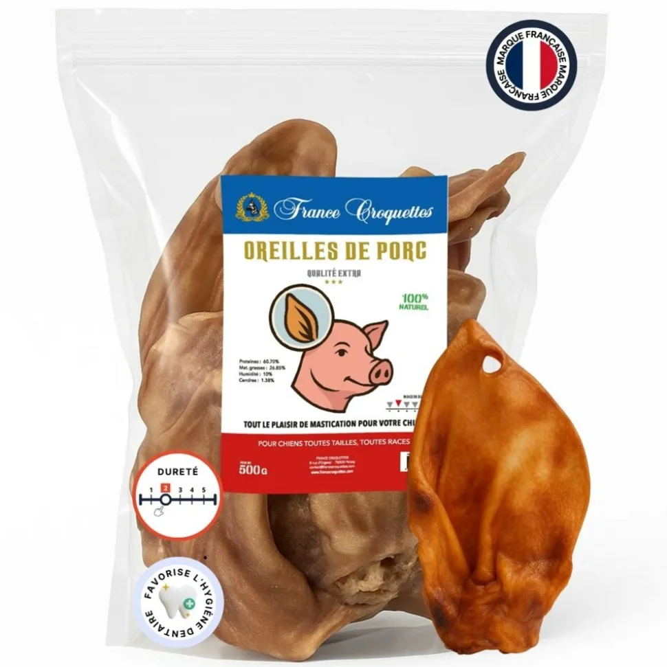 FRANCE CROQUETTES - Oreille de porc 5kg - france croquettes