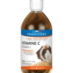 FRANCODEX - Aliment complémentaire Vitamine C pro pour cobaye : 500ml