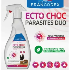 FRANCODEX - Ecto choc antiparasitaires duo 750 ml pour volailles et poulaillers