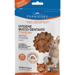 FRANCODEX - Friandises hygiène bucco-dentaire pour rongeurs /lapins 10g