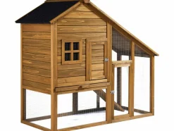 HABITAT ET JARDIN - Poulailler "lily" avec pondoir en bois - marron