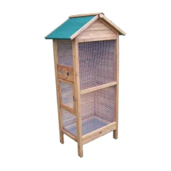 HABRITA - Cage à oiseaux standard - L77.5 xl54.5 x h158 cm