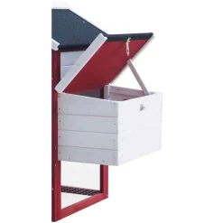 HABRITA - Poulailler standard bi-corps pour 3 poules avec pondoir - 152x62x92 cm