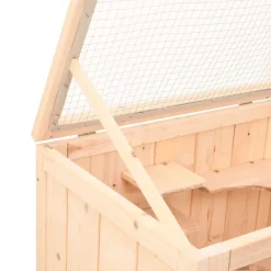 HELLOSHOP26 - Cage à hamster 55 x 40 x 80 cm bois massif de sapin marron