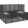 HELLOSHOP26 - Cage pour petits animaux 143 x 107 x 93 cm pp et acier noir
