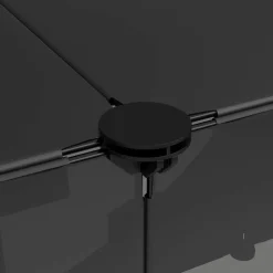 HELLOSHOP26 - Cage pour petits animaux 143 x 107 x 93 cm pp et acier noir