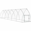 HELLOSHOP26 - Cage pour poules argenté 600 x 105 x 120 cm acier galvanisé argent