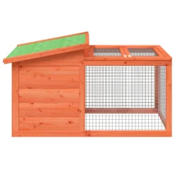 HELLOSHOP26 - Clapier 100,5 x 54 x 55 cm bois de pin massif marron