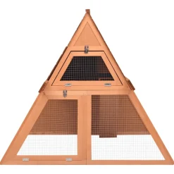 HELLOSHOP26 - Clapier 152 x 127 x 109,5 cm bois de sapin massif marron