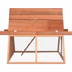 HELLOSHOP26 - Clapier 152 x 127 x 109,5 cm bois de sapin massif marron