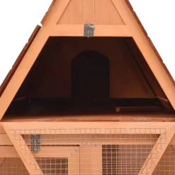 HELLOSHOP26 - Clapier 152 x 127 x 109,5 cm bois de sapin massif marron