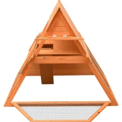 HELLOSHOP26 - Clapier bois de pin et de sapin massif 152 x 128 x 108 cm bois marron