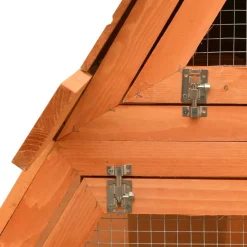 HELLOSHOP26 - Clapier bois de pin et de sapin massif 152 x 128 x 108 cm bois marron