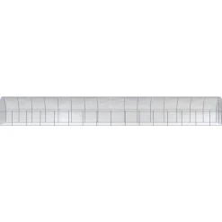 HELLOSHOP26 - Poulailler enclos cage poules d'extérieur 3 x 16 x 2 m acier galvanisé argent