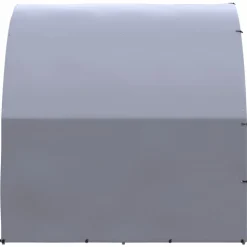 HELLOSHOP26 - Poulailler enclos cage poules d'extérieur 3 x 6 x 2 m acier galvanisé argent