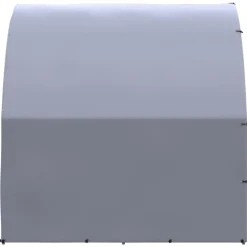 HELLOSHOP26 - Poulailler enclos cage poules d'extérieur 3 x 4 x 2 m acier galvanisé argent