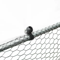 IDMARKET - Enclos poulailler 9 m² parc grillagé 3x3 m acier galvanisé