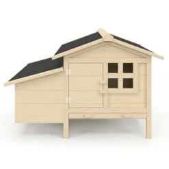 IDMARKET - Poulailler sur pilotis xxl avec pondoir en bois