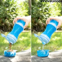 INNOVAGOODS - Bouteille avec distributeur d'eau et d'aliments pour animaux 2 en 1 pettap