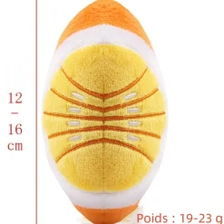 Jouet en peluche pour chien avec des motifs de fruits et d'animaux de dessin animé