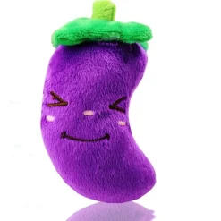 Jouet en peluche pour chien avec des motifs de fruits et d'animaux de dessin animé