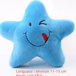 Jouet en peluche pour chien avec des motifs de fruits et d'animaux de dessin animé