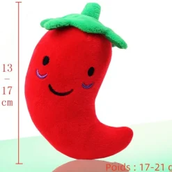 Jouet en peluche pour chien avec des motifs de fruits et d'animaux de dessin animé