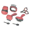 KERBL - Kit de toilettage 7 pieces kerbl - rouge et noir - pour chat