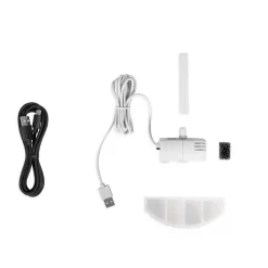 Livoo distributeur de croquettes automatique 5w noir + fontaine à eau - pet107