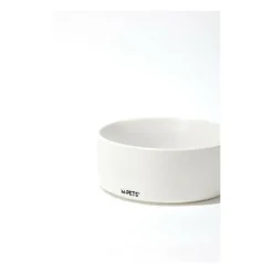 M PETS - Bols céramique avec support en bambou 2x350 ml - mpets - opera - blanc