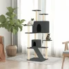 MAISON EXCLUSIVE - Arbre à chat avec griffoirs en sisal gris foncé 153 cm