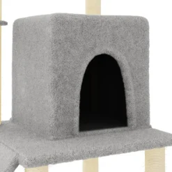 MAISON EXCLUSIVE - Arbre à chat avec griffoirs en sisal gris clair 96,5 cm