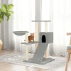 MAISON EXCLUSIVE - Arbre à chat avec griffoirs en sisal gris clair 82 cm