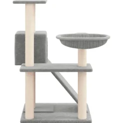 MAISON EXCLUSIVE - Arbre à chat avec griffoirs en sisal gris clair 82 cm