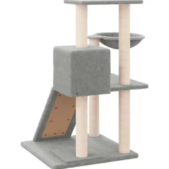 MAISON EXCLUSIVE - Arbre à chat avec griffoirs en sisal gris clair 82 cm