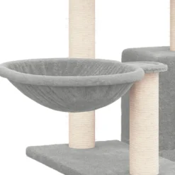 MAISON EXCLUSIVE - Arbre à chat avec griffoirs en sisal gris clair 82 cm
