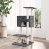 MAISON EXCLUSIVE - Arbre à chat avec griffoirs en sisal gris foncé 108,5 cm