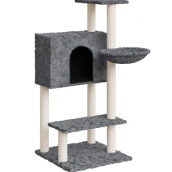 MAISON EXCLUSIVE - Arbre à chat avec griffoirs en sisal gris foncé 108,5 cm