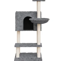 MAISON EXCLUSIVE - Arbre à chat avec griffoirs en sisal gris foncé 108,5 cm