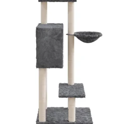 MAISON EXCLUSIVE - Arbre à chat avec griffoirs en sisal gris foncé 108,5 cm