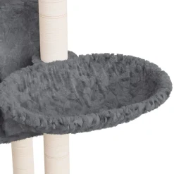 MAISON EXCLUSIVE - Arbre à chat avec griffoirs en sisal gris foncé 108,5 cm