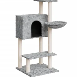 MAISON EXCLUSIVE - Arbre à chat avec griffoirs en sisal gris clair 108,5 cm