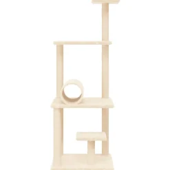 MAISON EXCLUSIVE - Arbre à chat avec griffoirs en sisal crème 136 cm