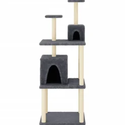 MAISON EXCLUSIVE - Arbre à chat avec griffoirs en sisal gris foncé 167 cm