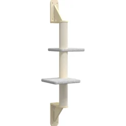 MAISON EXCLUSIVE - Arbre à chat mural avec griffoir gris clair 108 cm