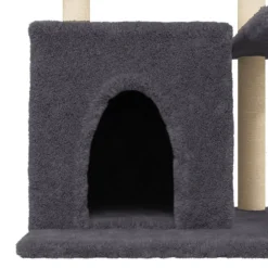 MAISON EXCLUSIVE - Arbre à chat avec griffoirs en sisal gris foncé 83 cm