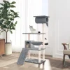 MAISON EXCLUSIVE - Arbre à chat avec griffoirs en sisal gris clair 131 cm