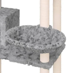 MAISON EXCLUSIVE - Arbre à chat avec griffoirs en sisal gris clair 131 cm