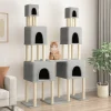 MAISON EXCLUSIVE - Arbre à chat avec griffoirs en sisal gris clair 199 cm